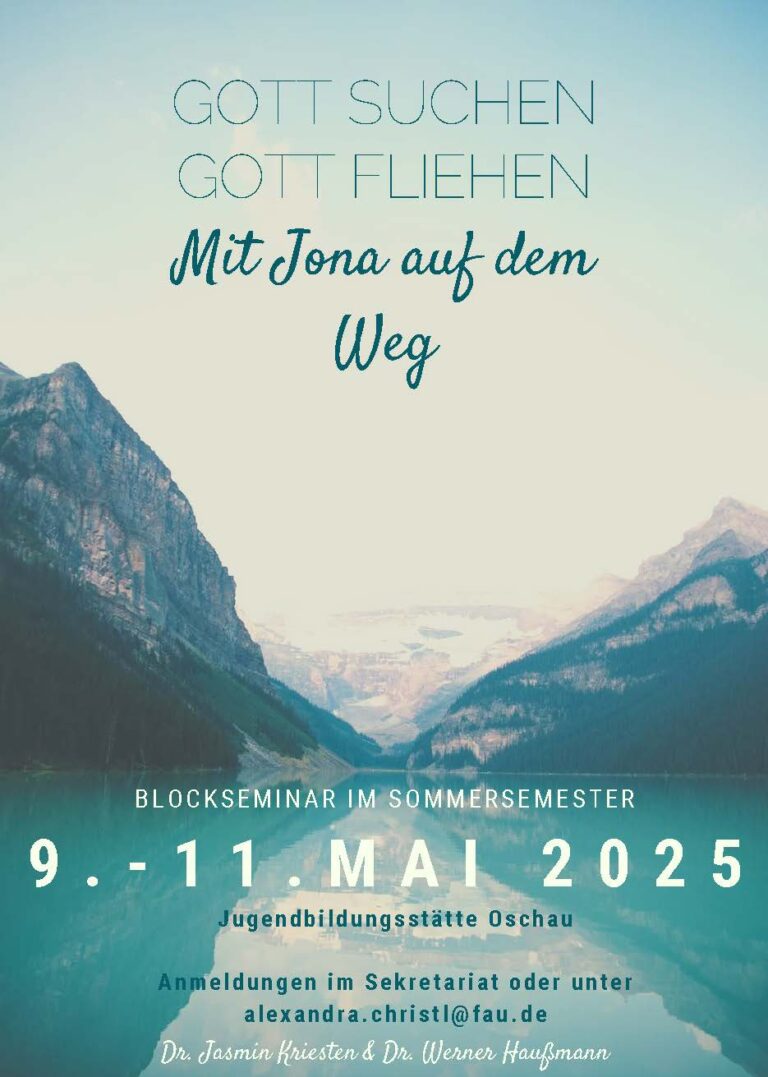 Blockseminar „Mit Jona auf dem Weg“